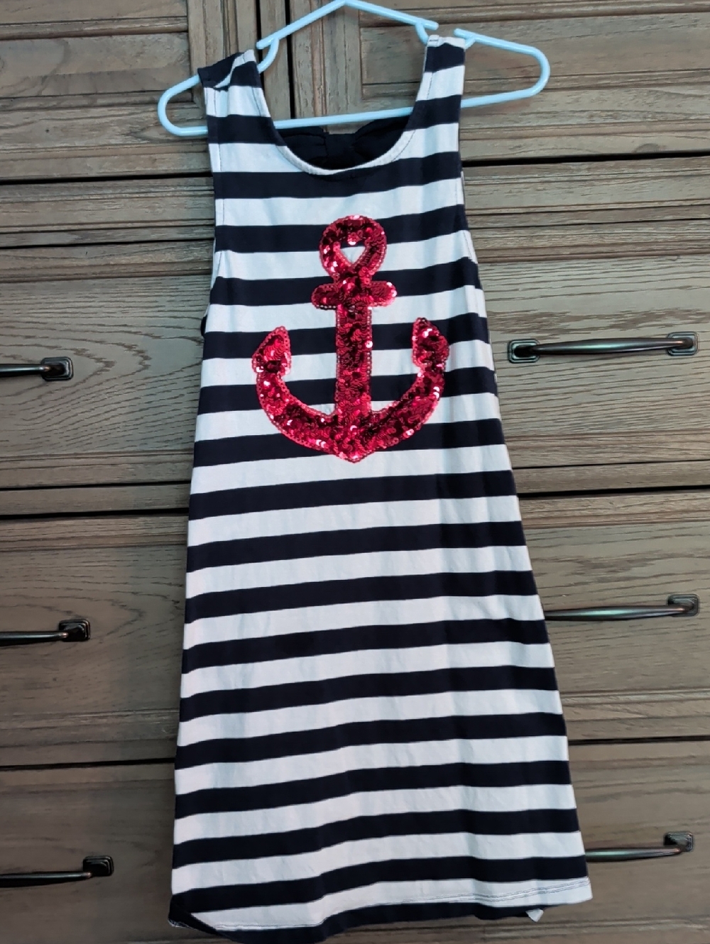 Tommy Bahama Black and White Striped Sleeveless Top with Pink Logo Tag